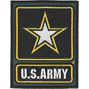 Official Military Logo - Official Unites States Army Star Military Logo Iron On Patch