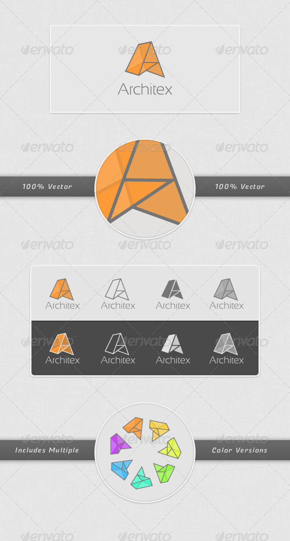 Pointy Orange Logo - VISIT TO GET FULL] Architex Logo Template Tags: #abstract ...