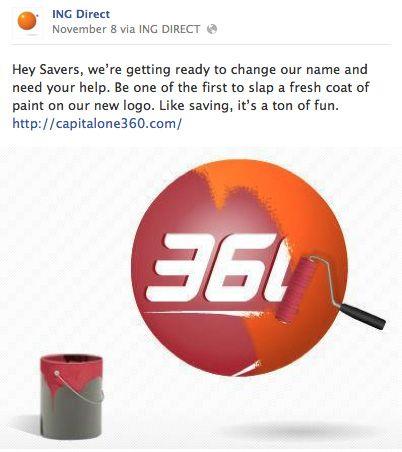 Capital One 360 Logo - brandchannel: ING Direct Rebrand to Capital One 360 Irks Orange Ball ...
