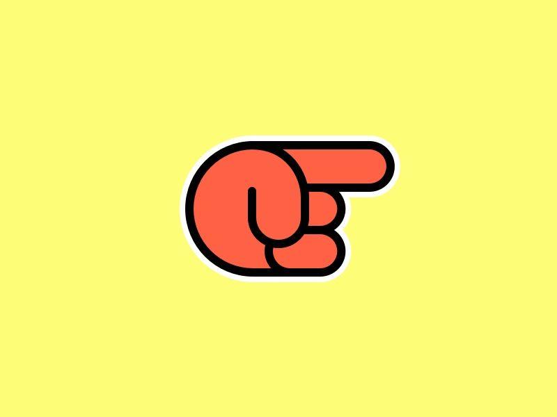 Pointy Orange Logo - Pointy Finger Logo by Dustin Locke | Dribbble | Dribbble