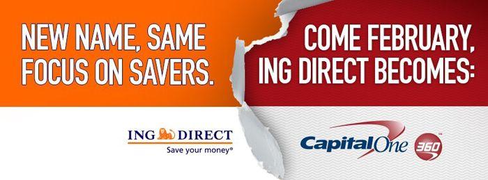Capital One 360 Logo - M&A Rebrand fail: ING Direct becomes Capital One 360 | Truly Deeply ...