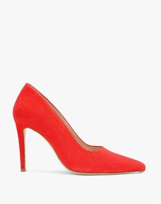 Pointy Orange Logo - FERAGGIO - Red Orange pointy toe heels