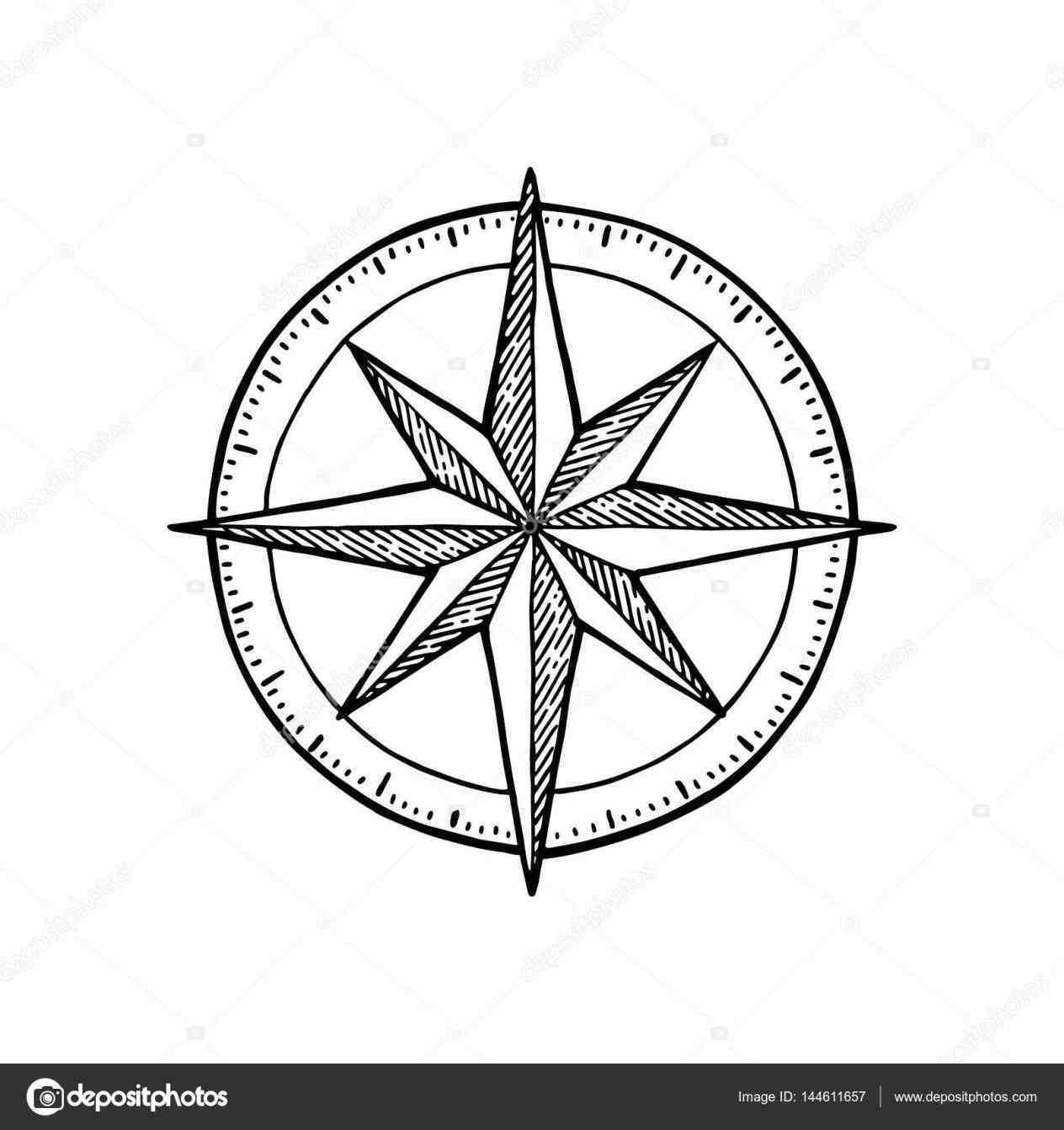 Vintage Compass Logo - White symbol degree view a new way to look at investing