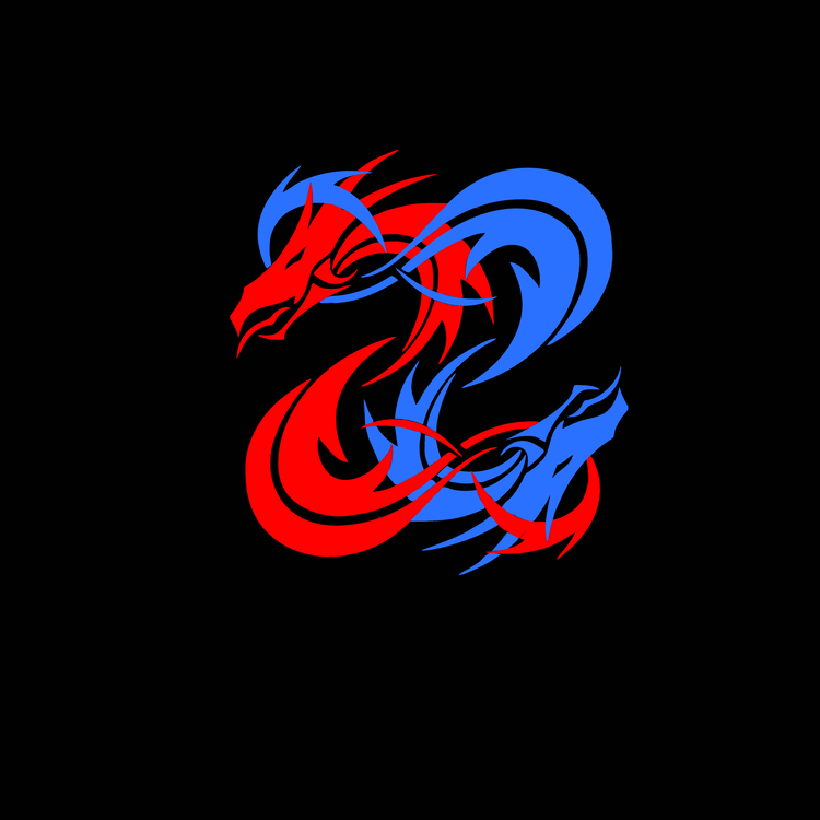 Chinese Red Logo - Korean dragon Logo Japanese dragon Red free commercial clipart ...