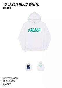 Empty Palace Logo - Palace Skateboards Palazer Hoodie Size XL 100% AUTHENTIC white brand