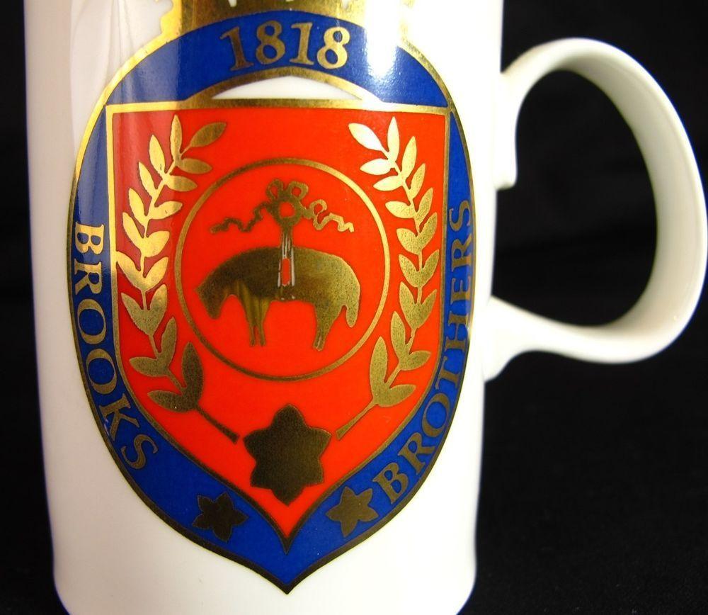 Empty Palace Logo - Brooks Brothers Fine Bone China Coffee Tea Cup Mug Coat of Arms Logo ...