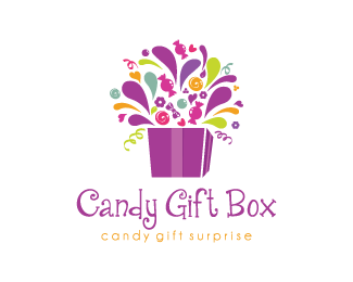 Surprise Logo - Candy Surprise Gift Box Designed by dalia | BrandCrowd