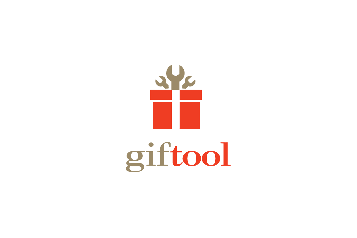 Gift Box Logo - Giftool Wrench Gift Box Logo | Logo Cowboy