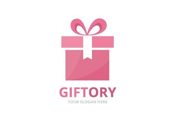 Gift Box Logo - Vector gift and giftbox logo ~ Logo Templates ~ Creative Market