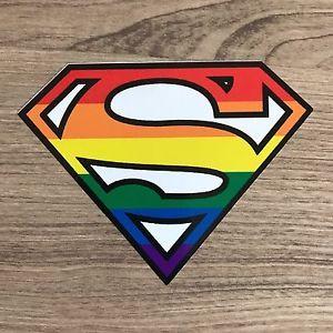 Rainbow Superman Logo - Superman Super Gay Pride Rainbow 4