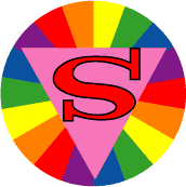 Rainbow Superman Logo - Rainbow Superman Logo (parody) GAY PRIDE MAGNET