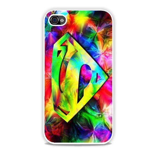 Rainbow Superman Logo - Rainbow Superman Logo iPhone 4, 4s Case | Products | Pinterest ...