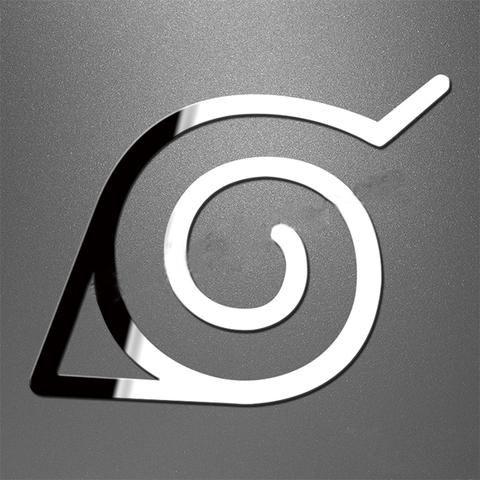 Tear Open Logo - Wood leaf village logo mobile computer metal sticker – Naruto Lover