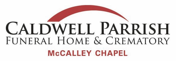 Legacy.com Logo - Caldwell Parrish Funeral Home - McCalley Chapel - Adel - IA | Legacy.com