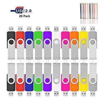 Red Purple Green Blue U Logo - Amazon.com: Flash Drives 16GB, HKUU 20 Pack USB 2.0 Memory Sticks ...