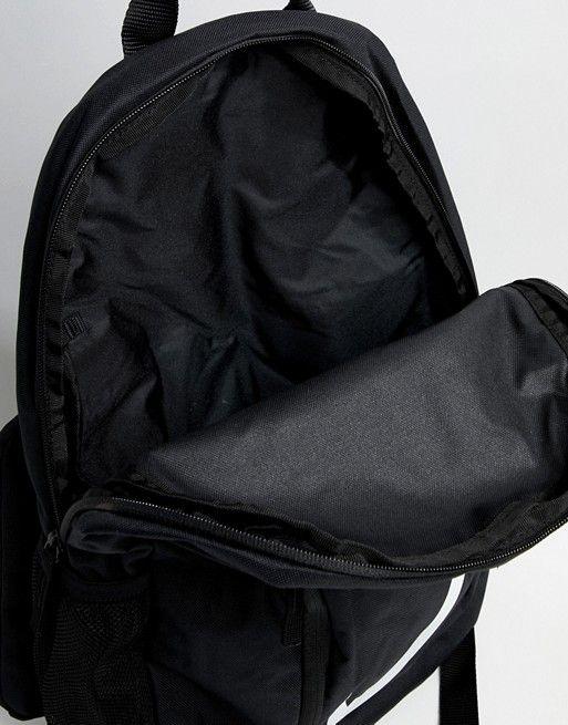 Black Swoosh Logo - Shoptagr | Nike Black Large Swoosh Logo Backpack by Nike
