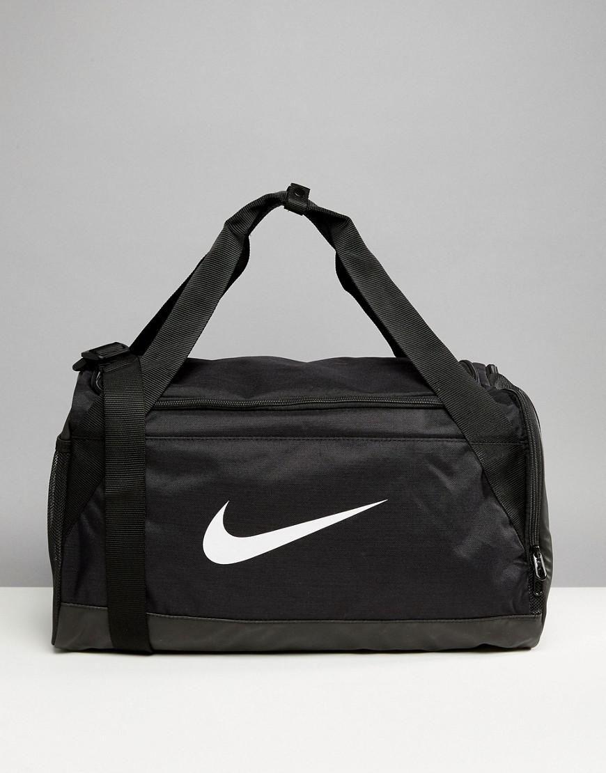 Black Swoosh Logo - Nike Large Gym Holdall Bag In Black With Swoosh Logo in Black - Lyst