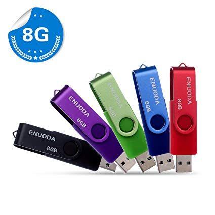 Red Purple Green Blue U Logo - Amazon.com: 5 Pack 8GB Flash Drive ENUODA USB 2.0 Swivel Thumb Drive ...