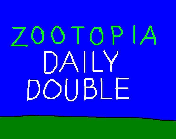 Daily Double Logo - The Zootopia Daily Double Logo
