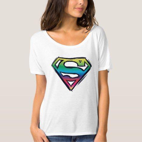 Rainbow Superman Logo - Superman S-Shield | Rainbow Logo T-Shirt | Superman | Superman ...