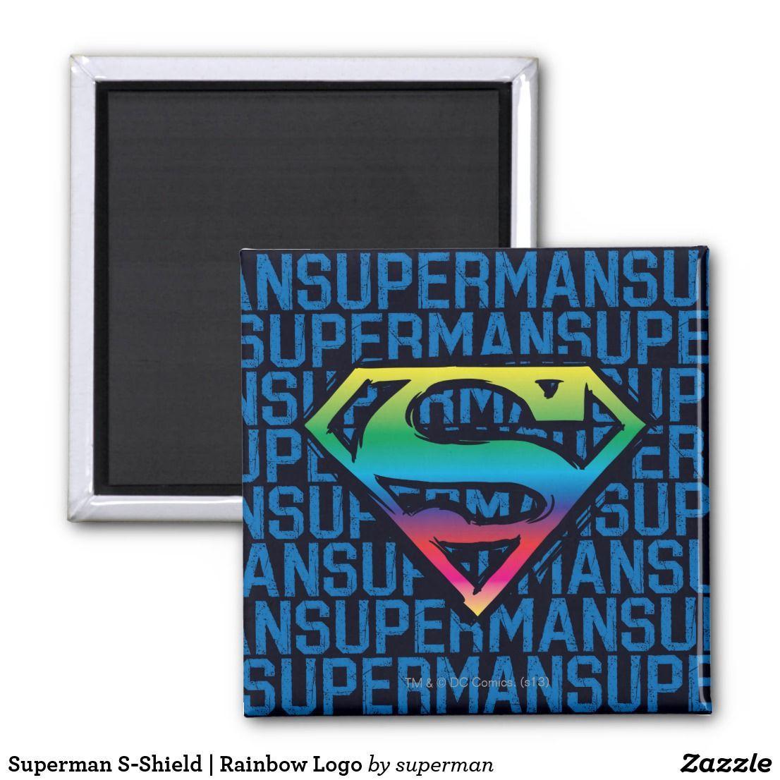 Rainbow Superman Logo - Superman S-Shield | Rainbow Logo Magnet. Awesome iconic Superman ...