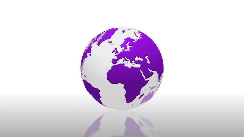 Purple Globe Logo - Purple And Gray World Globe Stock Video Footage - 4K and HD Video ...