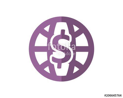 Purple Globe Logo - purple globe currency business company office corporate image vector ...