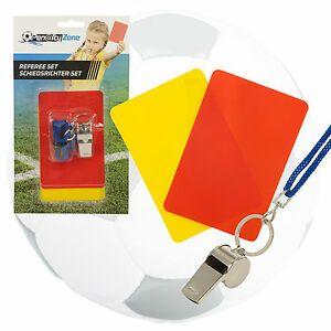 Red and Yellow Sports Logo - 3pc Kids Referee Sports Football Rugby Pocket Set Red Yellow Cards ...