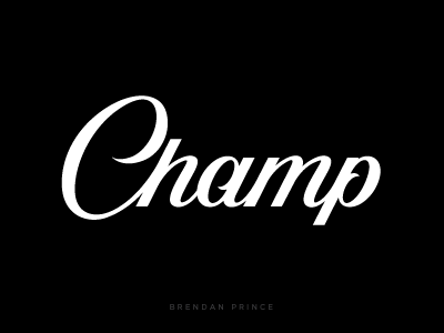 Champ Logo - Champ by Brendan Prince | Dribbble | Dribbble