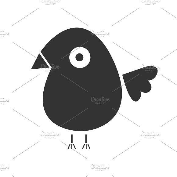 Bird Silhouette Logo - Baby bird silhouette logo ~ Logo Templates ~ Creative Market