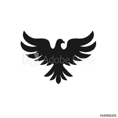 Bird Silhouette Logo - Bird with stars vector logo concept. Bird logo vector. Dove ...