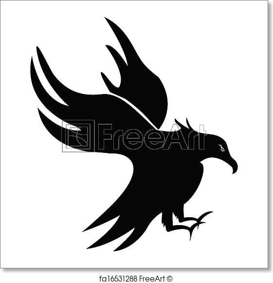 Bird Silhouette Logo - Free art print of Eagle silhouette. Eagle bird silhouette logo ...