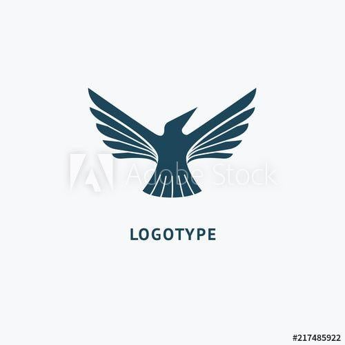 Bird Silhouette Logo - Bird silhouette logo. Vector abstract minimalistic illustration ...