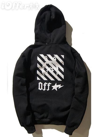 Off White BAPE Logo - new bape off white man hoodie shark jacket sweater for sale