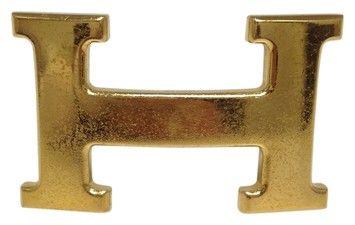 Gold H Logo - Gold #4605 32mm H Logo Hardware Buckle For Reversible Strap Unisex ...
