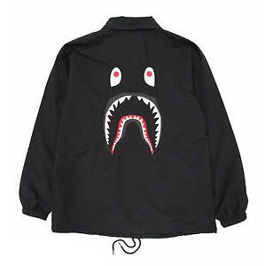 Off White BAPE Logo - Shark Coach Jacket hoodie off bape white palace NEW | eBay