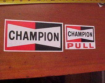 Blank Champion Spark Plug Logo - Spark plug patch