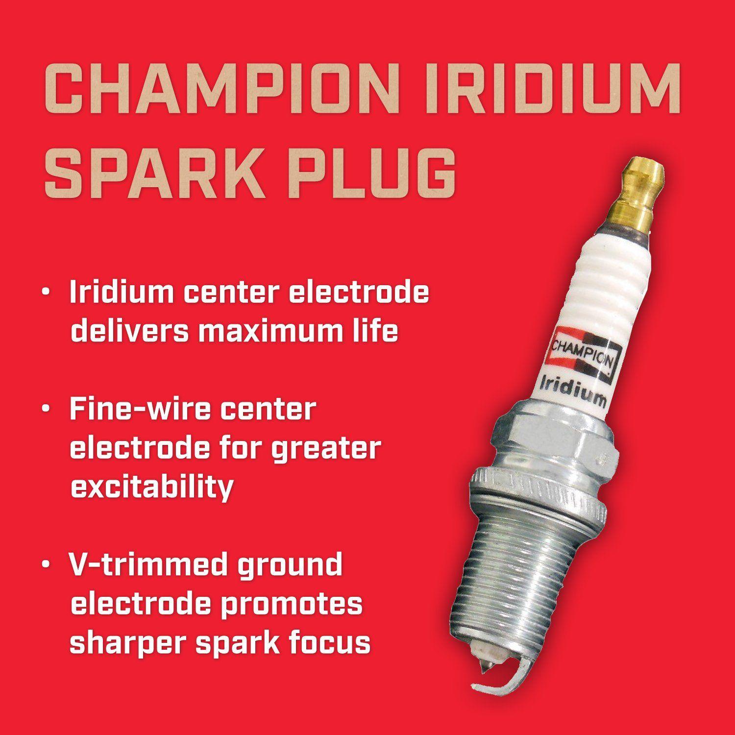 Blank Champion Spark Plug Logo - Amazon.com: Champion RS14WYPB5 (9404) Iridium Replacement Spark Plug ...