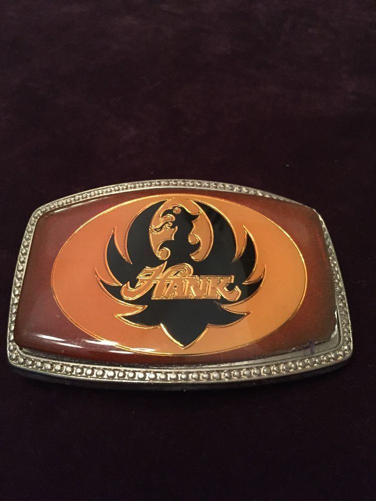 Vintage Hank Logo - Vintage Hank Williams Jr Belt Buckle Ruger Emblem | Fashion ...