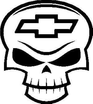 Chevy Skull Logo - Chevy Skull Decal