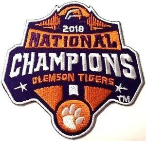 Champ Logo - Clemson Tigers National 2018 Champions Patch Football Jersey Iron On ...