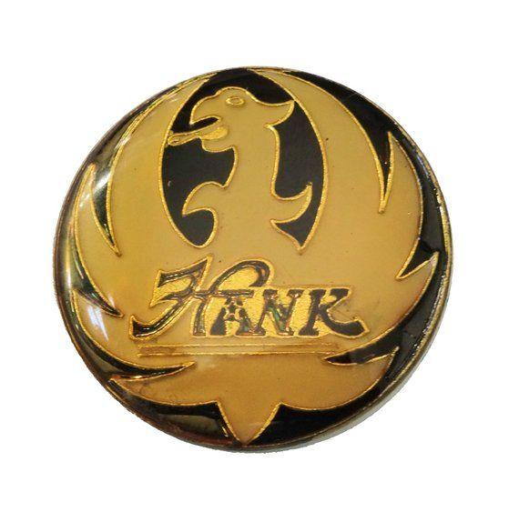 Vintage Hank Logo - HANK WILLIAMS JR vintage enamel pin lapel badge brooch gift