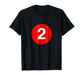 NYC Red Line Logo - Amazon.com: 2 Line - NYC Subway Train Shirt: Clothing