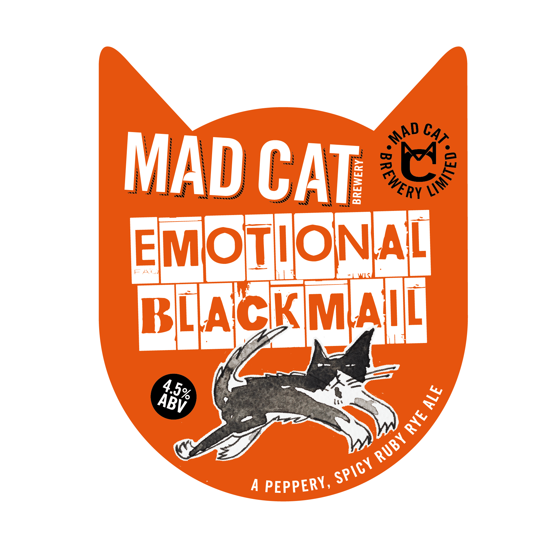 Black Mail Logo - Emotional Blackmail 4.5% Cat BreweryMad Cat Brewery