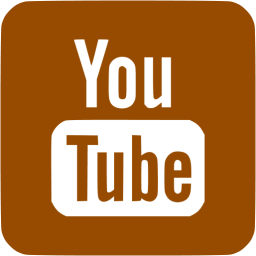 Brown YouTube Logo - Brown youtube 3 icon brown site logo icons