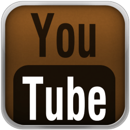 Brown YouTube Logo - Brown YouTube Black Icon - Mark4 YouTube Icons - SoftIcons.com