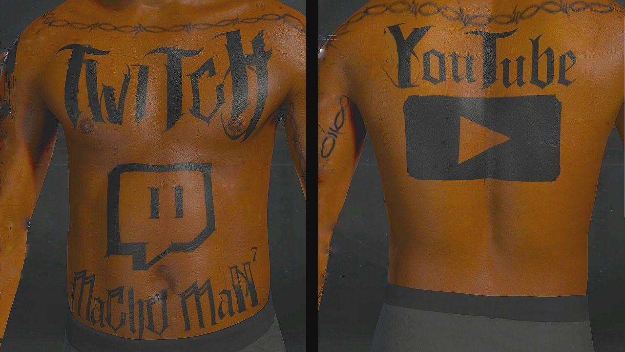 Brown YouTube Logo - NBA 2K17 How to make Twitch and YouTube logo Tattoos - YouTube