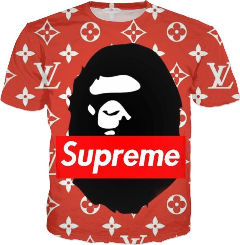 Bathing Ape Supreme Logo - Louis Vuitton Is Bathing A Supreme Ape