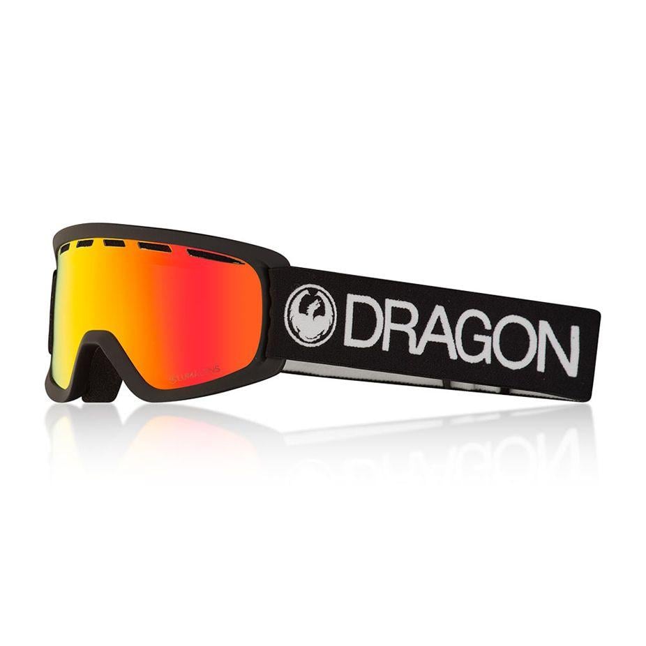 Lil D Logo - Dragon Lil D Youth Snowboard Goggle 2018 - Black / Red Ion ...