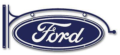 Old School Ford Logo - VTG STYLE FORD Logo Tin Metal Sign Hot Rod Rat Garage Old School ...